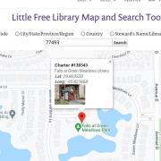 Little Free Library map with our library